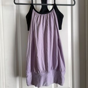 Lululemon No Limits Tank in Black/Purple